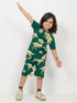 Jurassic Journal Cotton Short Set (Deep Green)