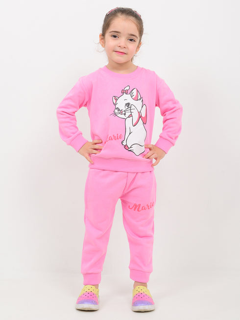 Kitty Princess Fleece Suit (Pink)