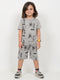 The Bat-Signal Cotton Short Set (Ash Grey)