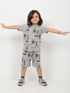 The Bat-Signal Cotton Short Set (Ash Grey)