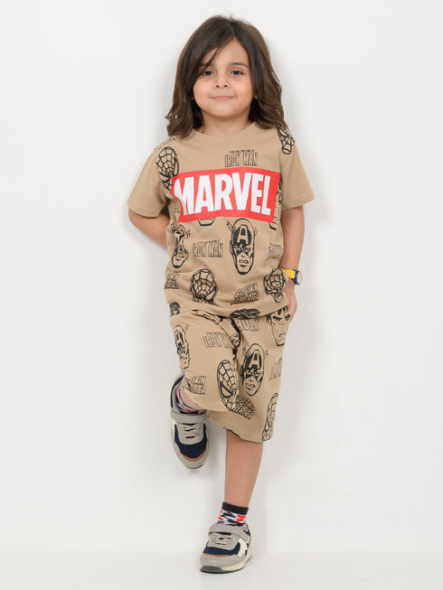 Marvel Multiverse Cotton Short Set (Beige)