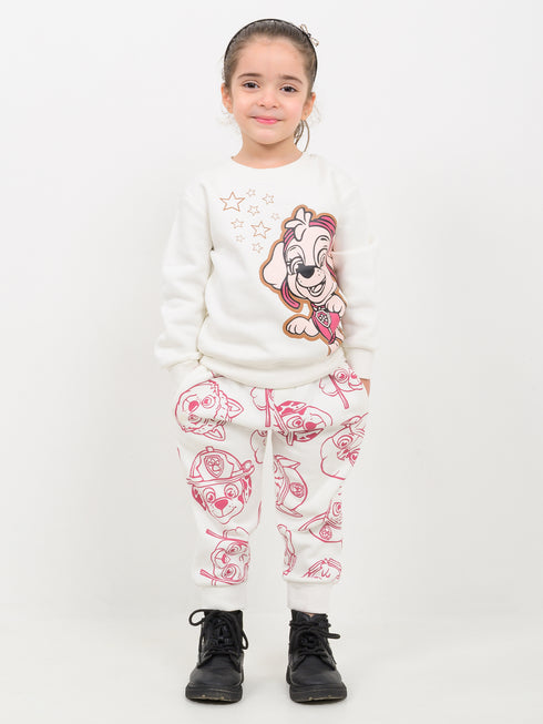 Skye's Air Patrol Fleece Suit (Off-White)