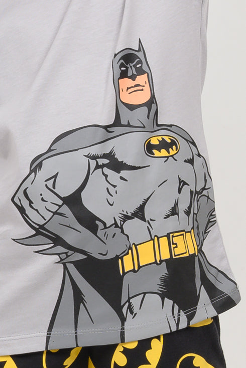 The Batman Themed Cotton Short Set (Grey & Black)