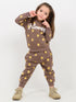 Sunny Bloom Fleece Suit (Brown)