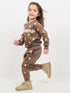 Sunny Bloom Fleece Suit (Brown)