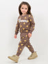 Sunny Bloom Fleece Suit (Brown)