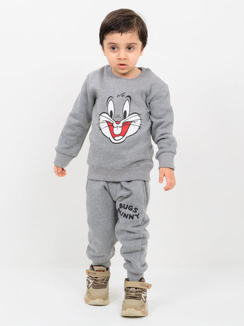Bugs Bunny Themed Fleece Suit (Grey)