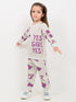 Yes Girl Power Fleece Suit (Cream)