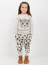 Lovely Little Leopard Fleece Suit (Cream)