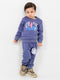 Chillin Champ Themed Fleece Suit (Cosmic Indigo)