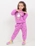 Bunny Bloom Fleece Suit (Lilac)