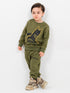 Batman Bat-Signal Fleece Suit (Army Green)