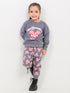 Candy Land Cozy Fleece Suit (Charcoal Grey)
