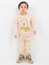Scarf Bear Snuggler Fleece Suit (Honeycomb Cream)