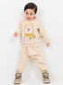 Scarf Bear Snuggler Fleece Suit (Honeycomb Cream)