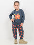 Happy Bloom Fleece Suit (Dark Grey)