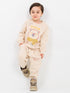 Scarf Bear Snuggler Fleece Suit (Honeycomb Cream)