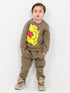 Charming Pooh Bear Fleece Suit (Woodland Brown)