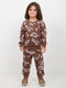 Thunder Dino Themed Fleece Suit (Brown)