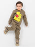 Charming Pooh Bear Fleece Suit (Woodland Brown)