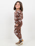 Thunder Dino Themed Fleece Suit (Brown)