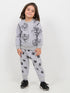 Paw Champ Themed Fleece Suit (Grey)