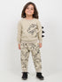 Spikey Rex Themed Fleece Suit (Beige)