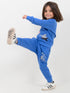 Shark Splash Fleece Suit (Ocean Blue)