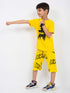 Dark Knight Bold Cotton Short Set (Yellow)