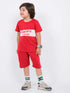Powerful You Are Cotton Short Set (Red)