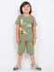 Truck Explorer Cotton Short Set (Olive Green)