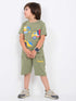 Truck Explorer Cotton Short Set (Olive Green)