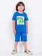 Stegosaurus Cotton Short Set (Royal Blue)