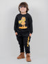 Garfield Printed Fleece Suit (Black)