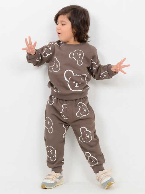 Choco Bear Themed Fleece Suit (Cocoa Brown)