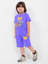 Tom & Jerry Cheese Chase Cotton Short Set (Purple)