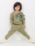 Dino Vibe Fleece Suit (Jurassic Green)