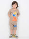 Forest Friends Cotton Short Set (Beige)