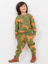 Cheetah Chase Fleece Suit (Olive Green)