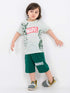 Marvel Heroes Cotton Short Set (Light Grey & Green)