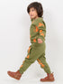 Cheetah Chase Fleece Suit (Olive Green)