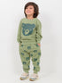 Honey Bear Themed Fleece Suit (Green)