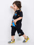 Little Cookie Monster Cotton Short Set (Black)