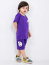 Peekaboo Panda Cotton Short Set (Purple)