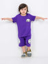 Peekaboo Panda Cotton Short Set (Purple)