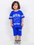 Beastie Player Oversized Cotton Short Set (Royal Blue)