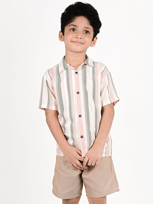 Hawaiian Linen Shirt With Japanese Cotton Short