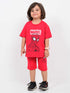 Oversized Marvel Spidey Cotton Short Set (Red)