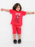 Oversized Marvel Spidey Cotton Short Set (Red)