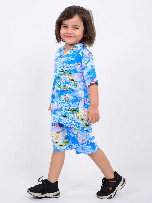 Ocean Waves Imported Boski Linen Set